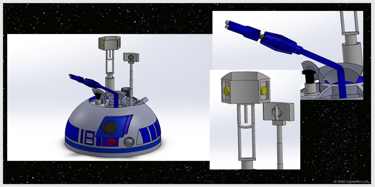 SolidWorksで作るR2D2